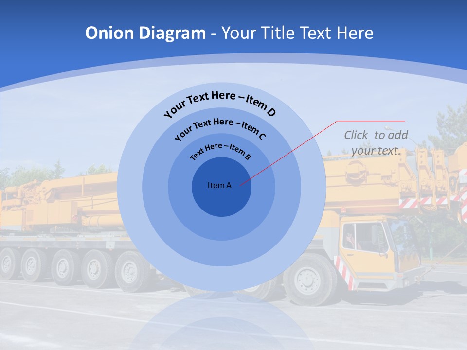 Truck Power Crane PowerPoint Template