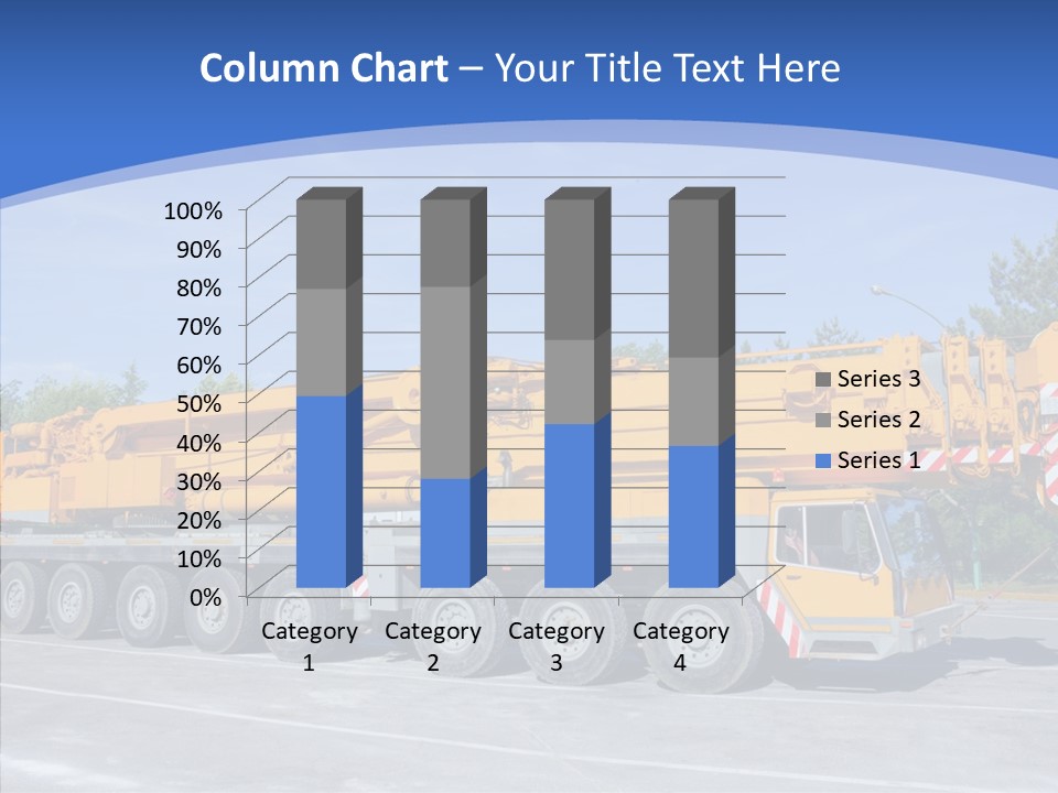 Truck Power Crane PowerPoint Template
