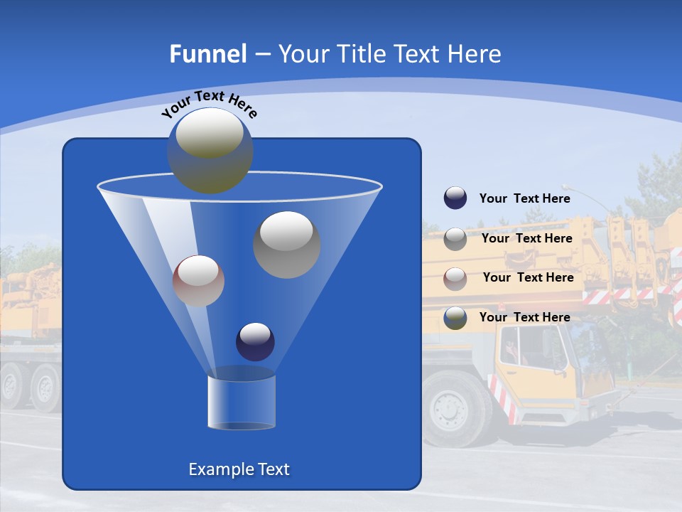 Truck Power Crane PowerPoint Template