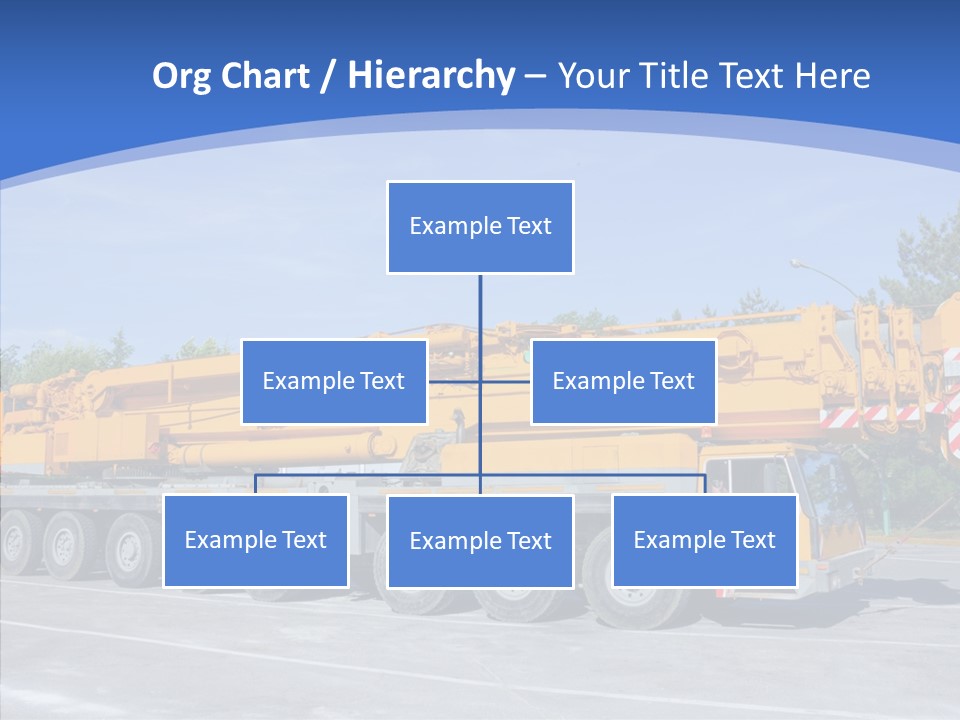 Truck Power Crane PowerPoint Template