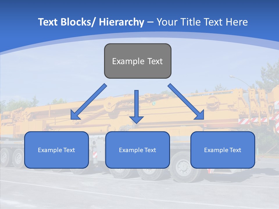 Truck Power Crane PowerPoint Template