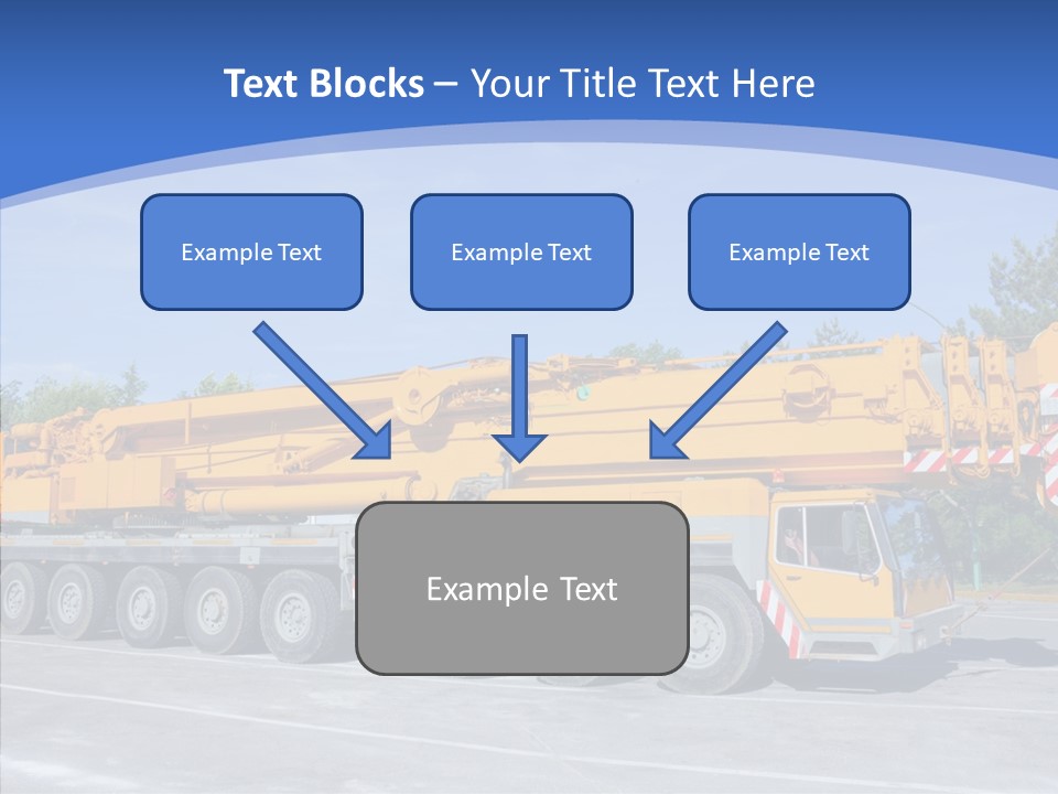 Truck Power Crane PowerPoint Template