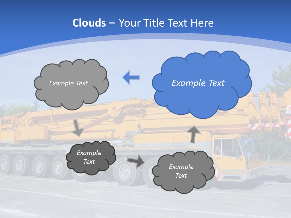 Truck Power Crane PowerPoint Template