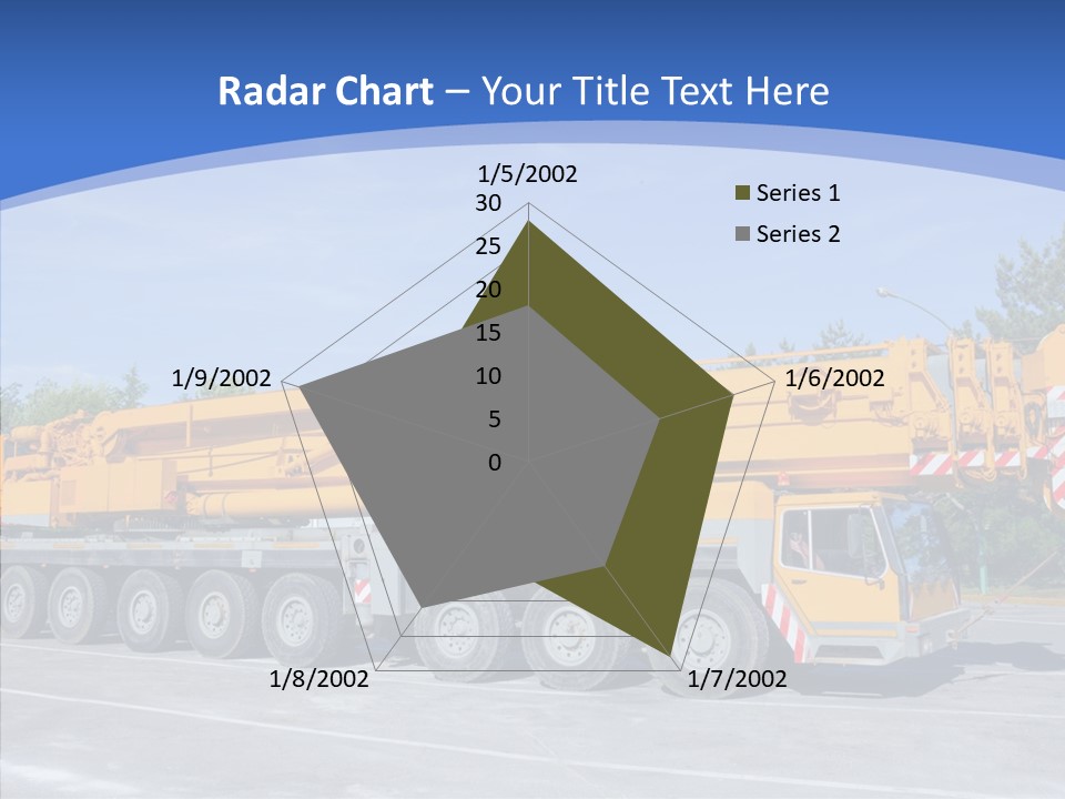 Truck Power Crane PowerPoint Template