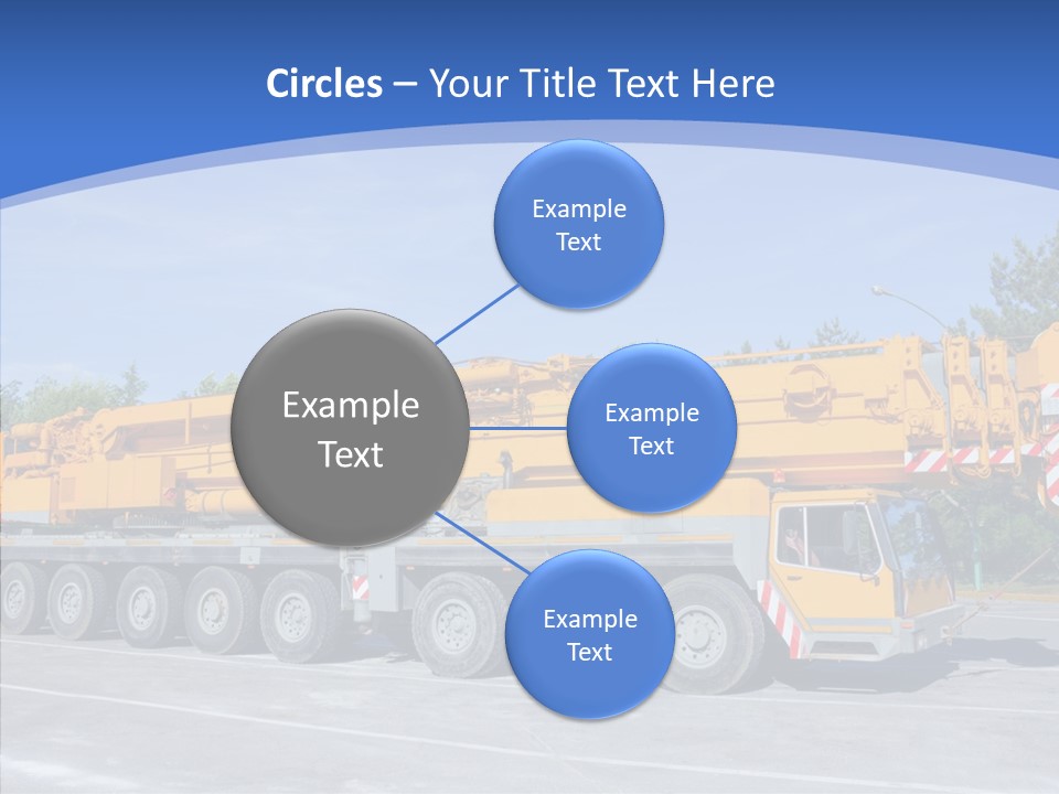 Truck Power Crane PowerPoint Template