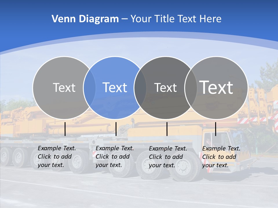 Truck Power Crane PowerPoint Template