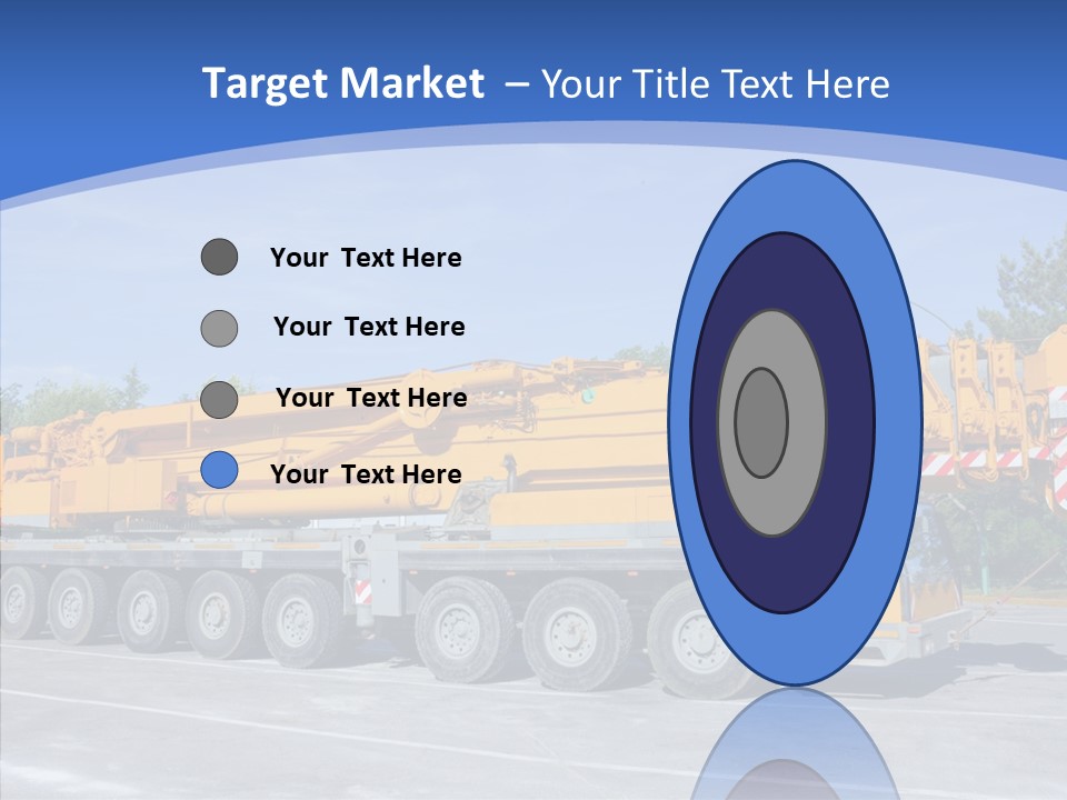 Truck Power Crane PowerPoint Template