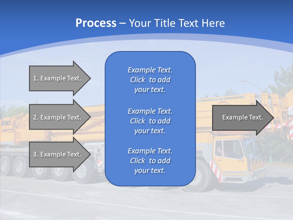 Truck Power Crane PowerPoint Template