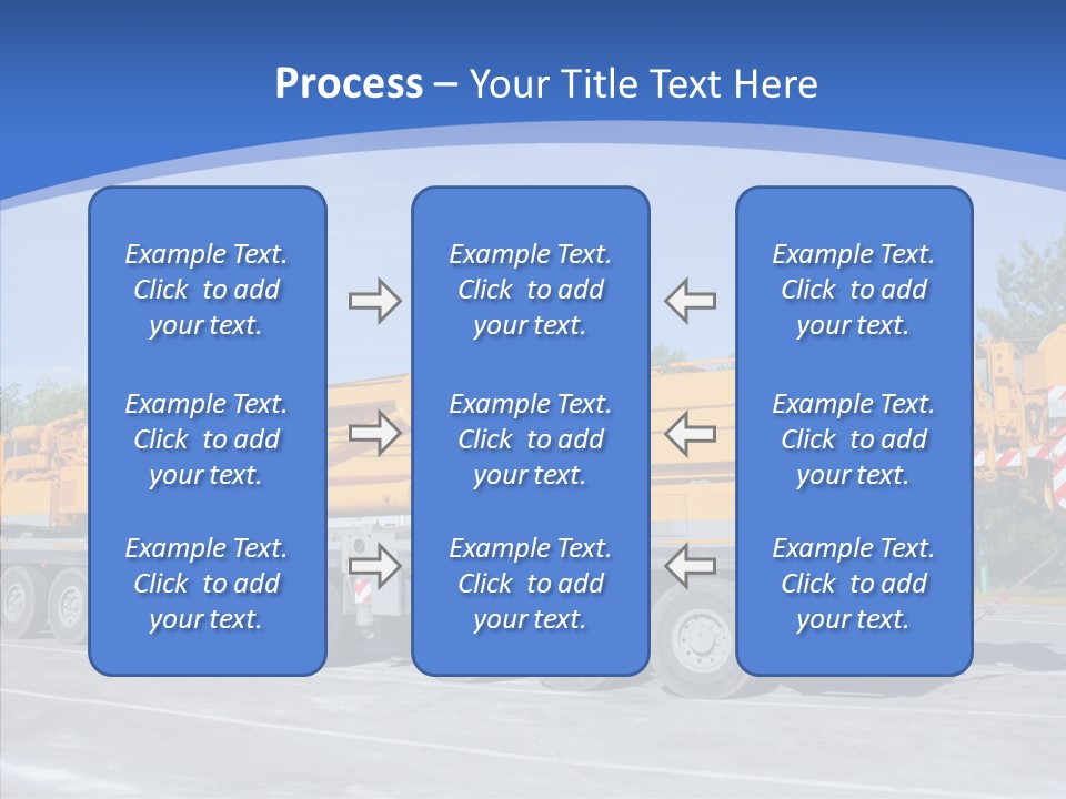 Truck Power Crane PowerPoint Template