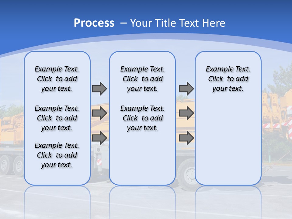 Truck Power Crane PowerPoint Template