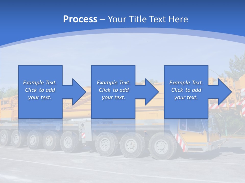 Truck Power Crane PowerPoint Template