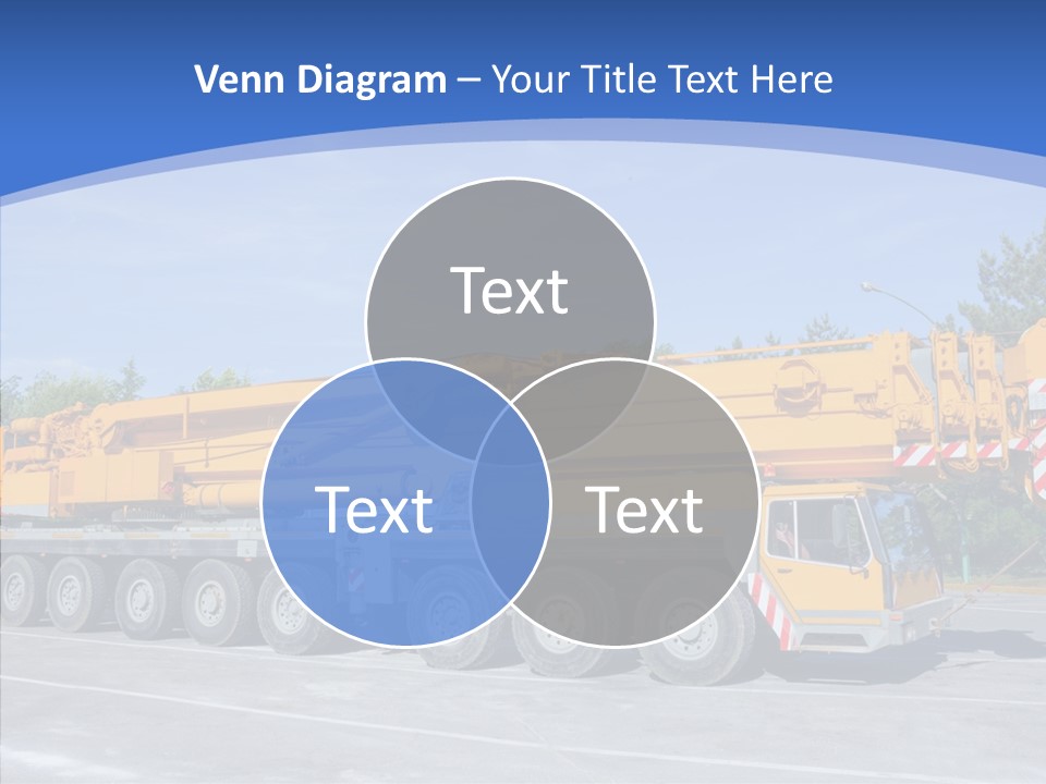 Truck Power Crane PowerPoint Template