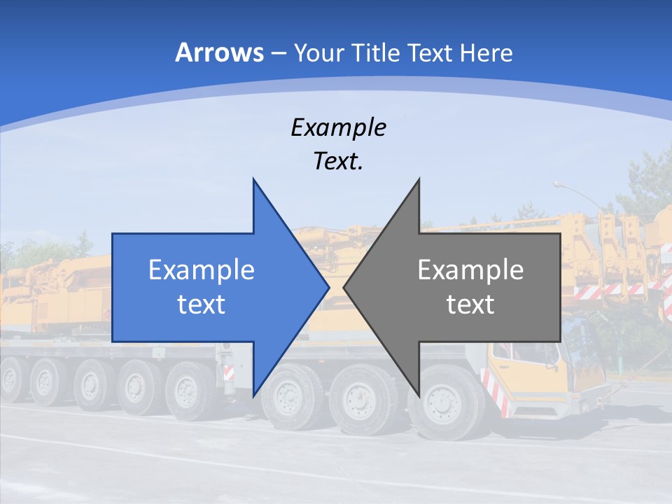 Truck Power Crane PowerPoint Template