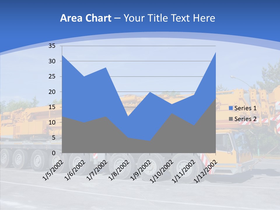 Truck Power Crane PowerPoint Template
