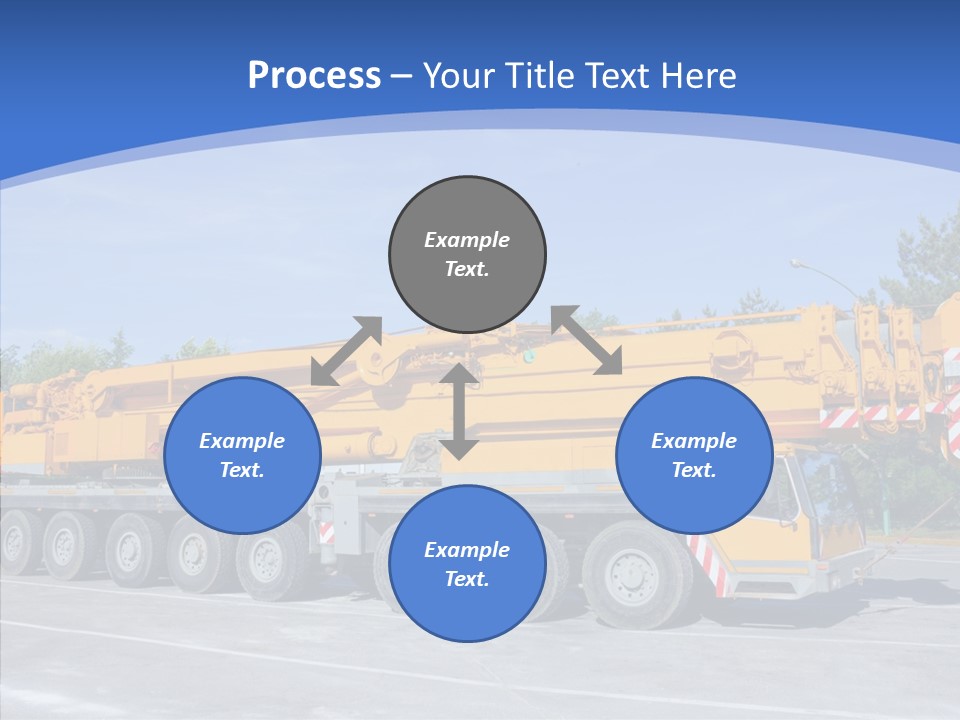 Truck Power Crane PowerPoint Template