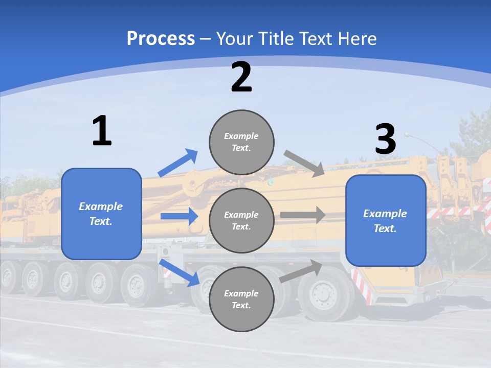 Truck Power Crane PowerPoint Template