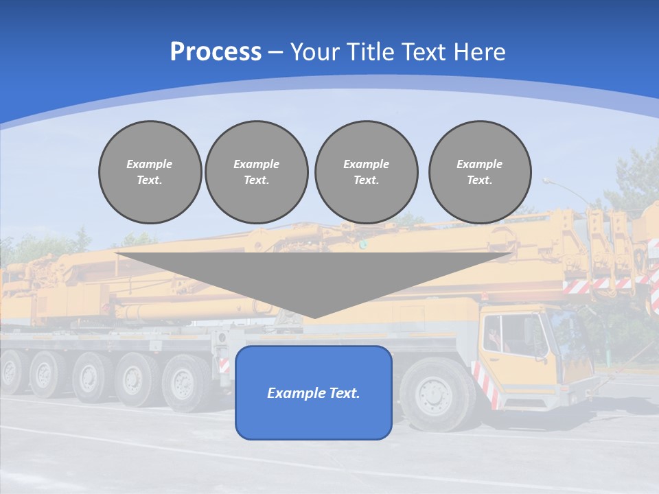 Truck Power Crane PowerPoint Template