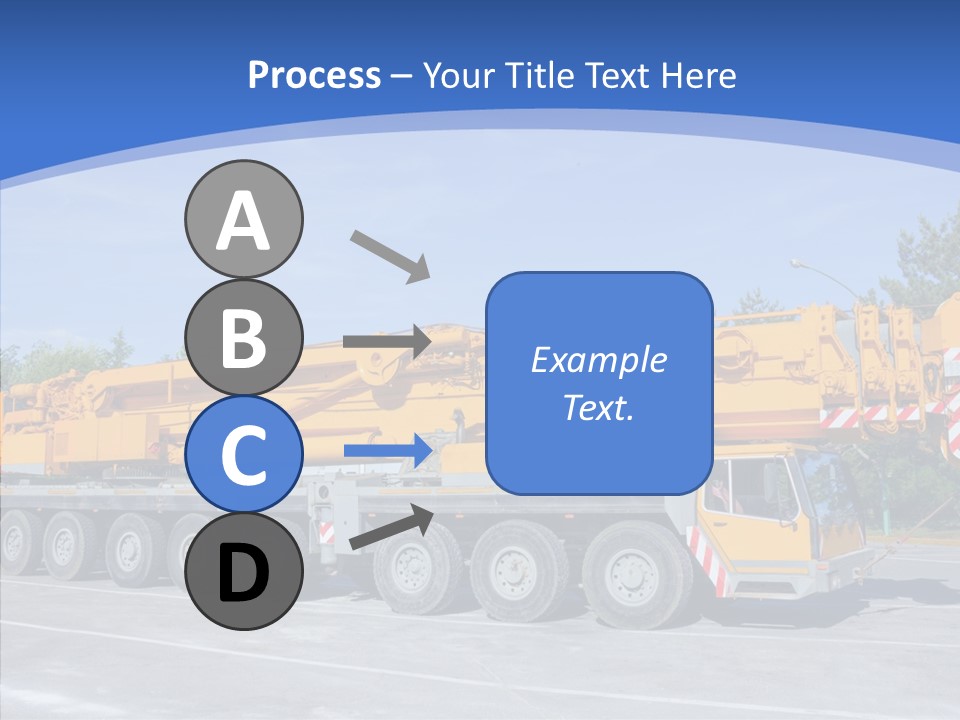 Truck Power Crane PowerPoint Template