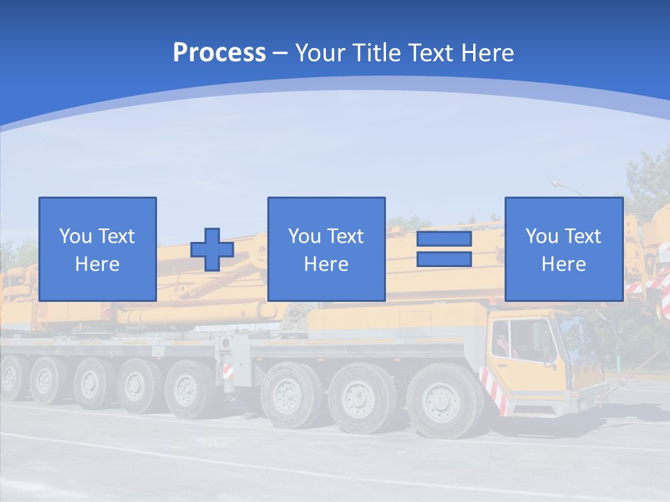 Truck Power Crane PowerPoint Template