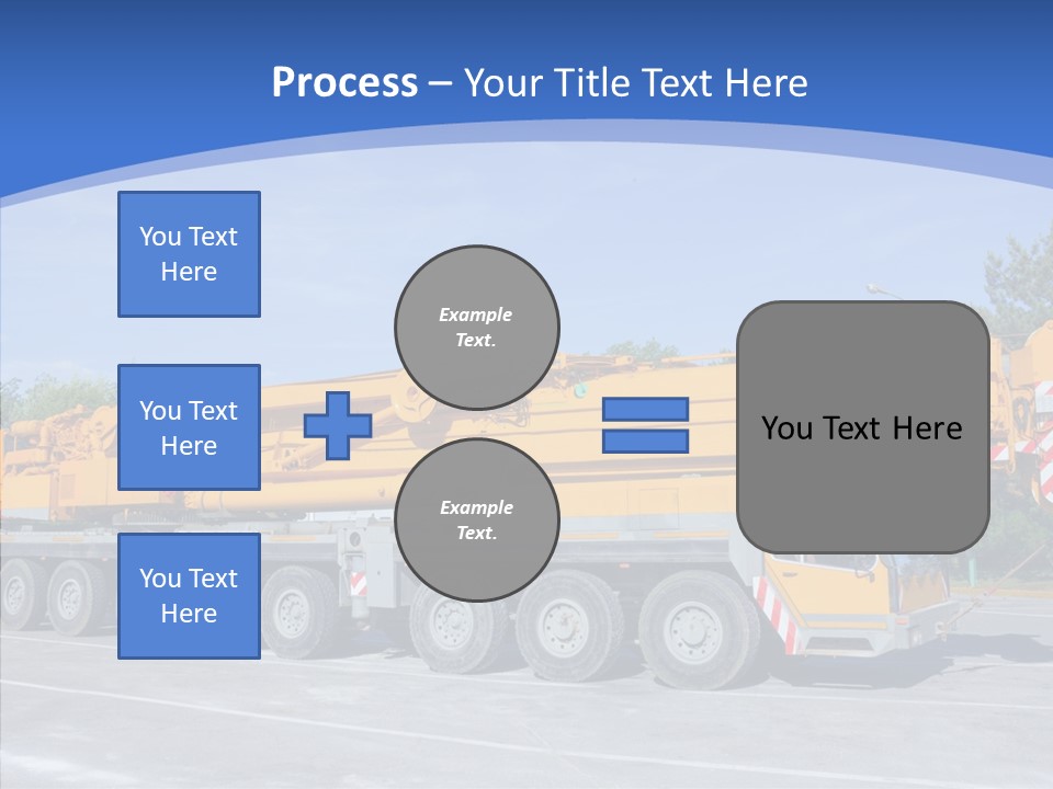 Truck Power Crane PowerPoint Template