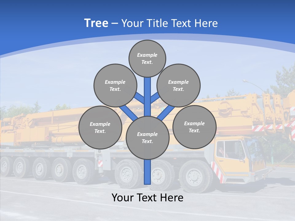 Truck Power Crane PowerPoint Template