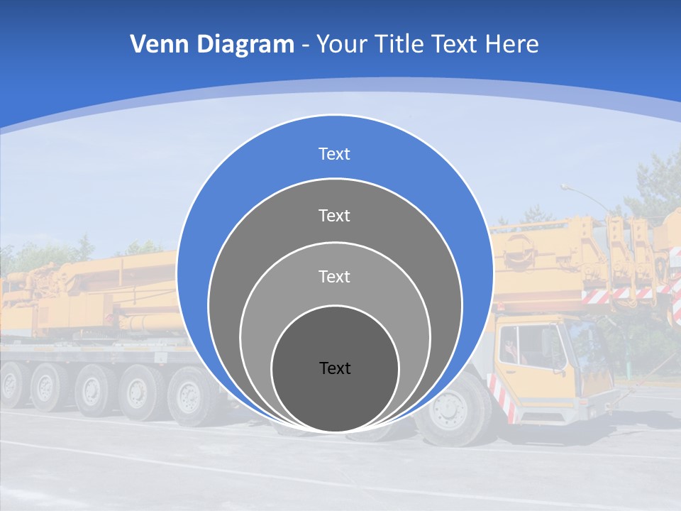 Truck Power Crane PowerPoint Template