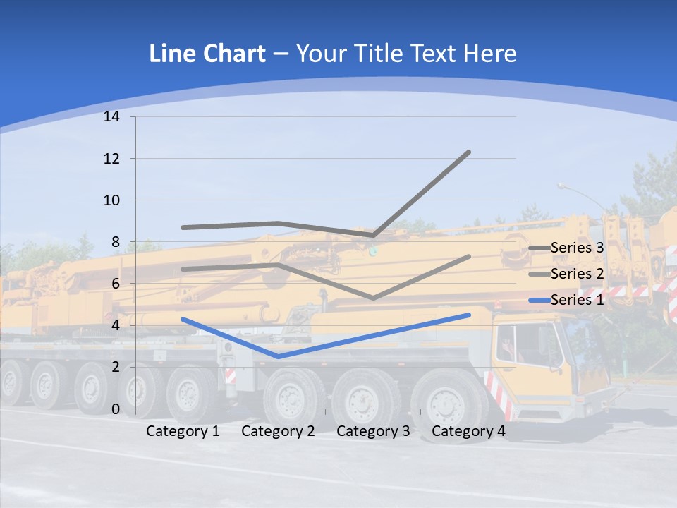 Truck Power Crane PowerPoint Template