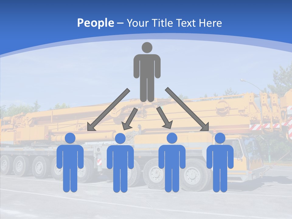 Truck Power Crane PowerPoint Template