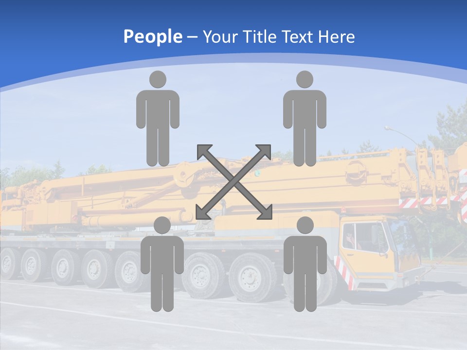 Truck Power Crane PowerPoint Template