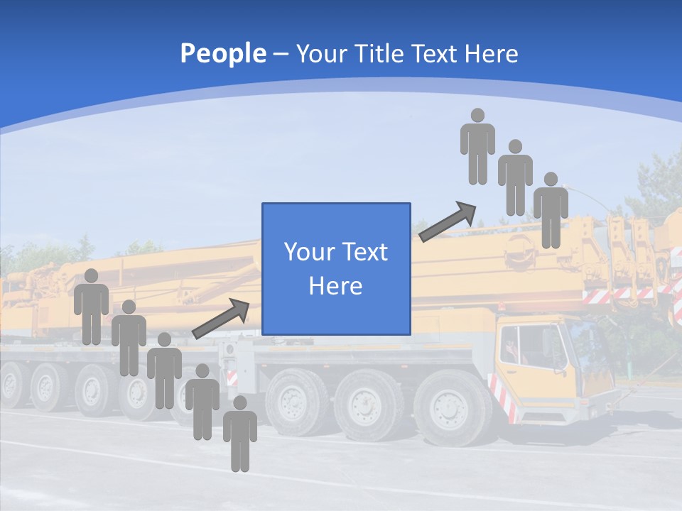 Truck Power Crane PowerPoint Template