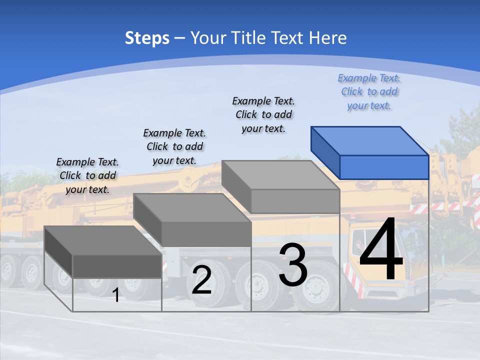 Truck Power Crane PowerPoint Template