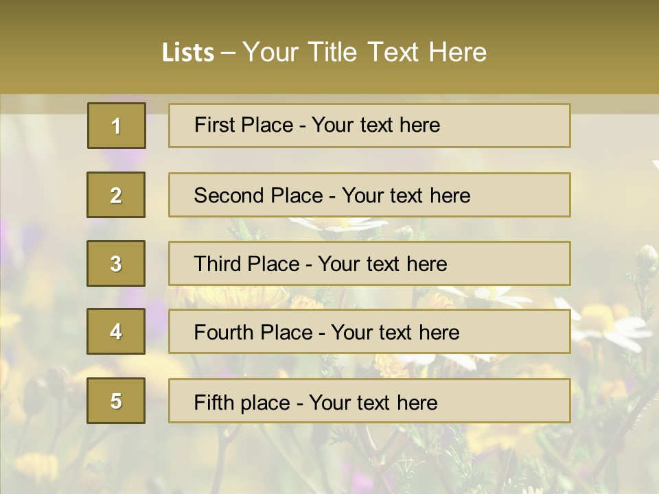 Meadow Macro Growth PowerPoint Template