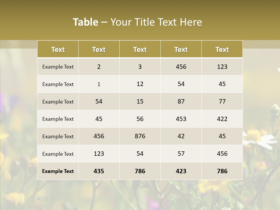 Meadow Macro Growth PowerPoint Template