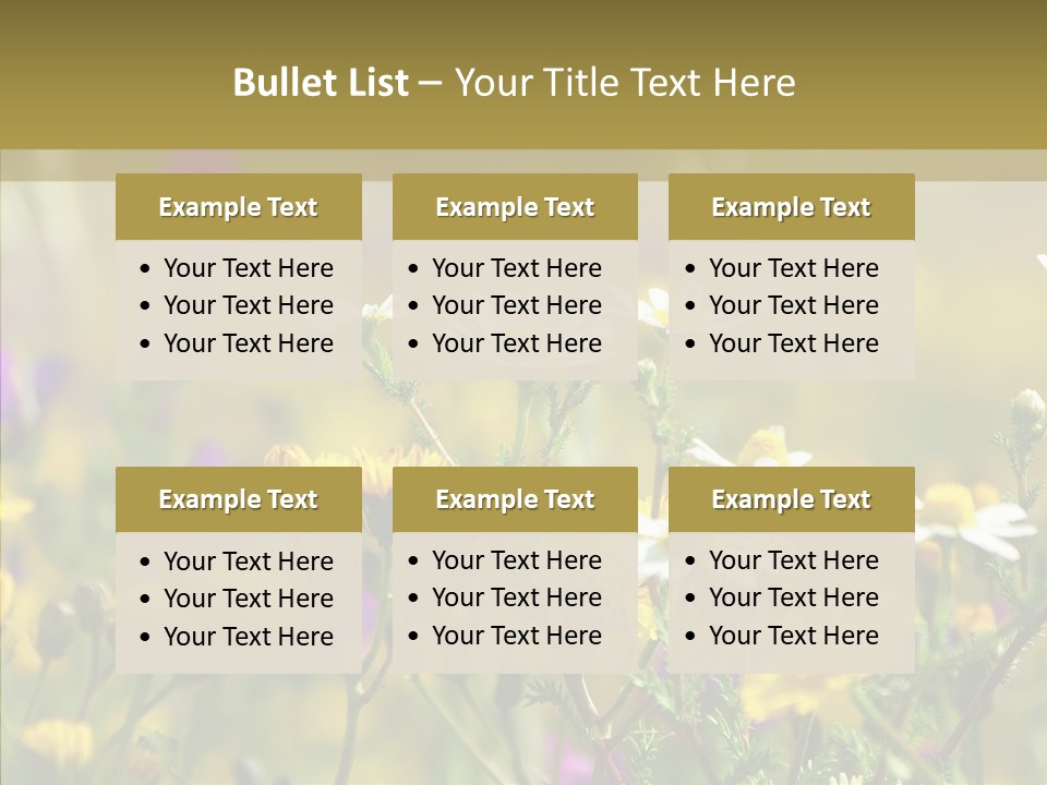 Meadow Macro Growth PowerPoint Template