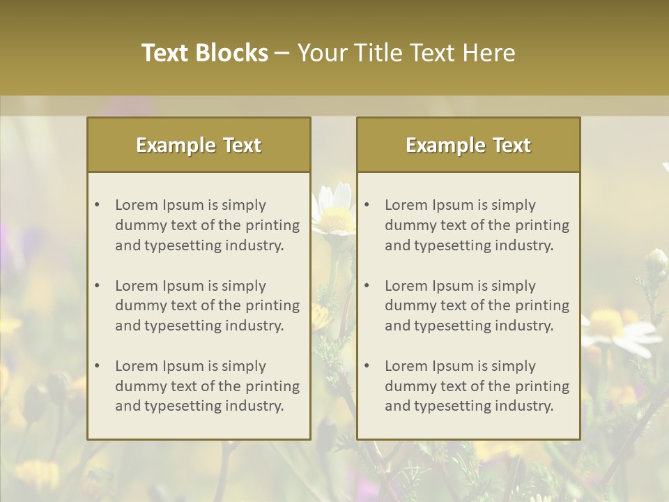 Meadow Macro Growth PowerPoint Template