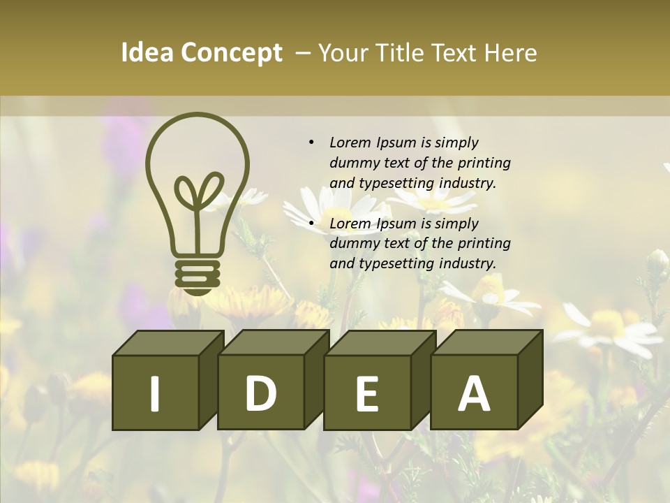 Meadow Macro Growth PowerPoint Template