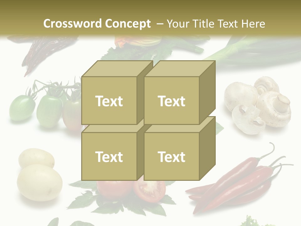 Sprig Work Path Button PowerPoint Template