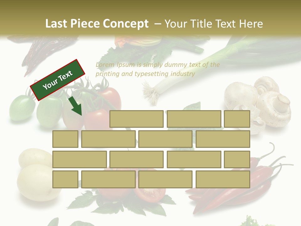 Sprig Work Path Button PowerPoint Template