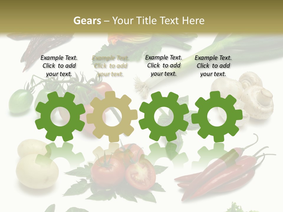 Sprig Work Path Button PowerPoint Template