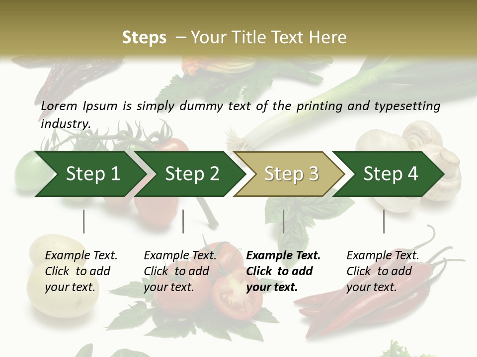Sprig Work Path Button PowerPoint Template