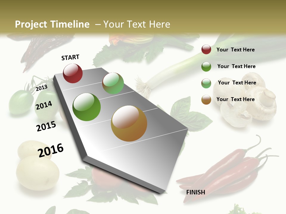 Sprig Work Path Button PowerPoint Template