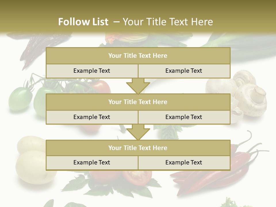 Sprig Work Path Button PowerPoint Template