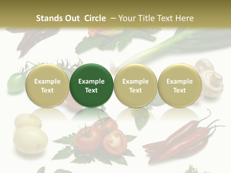 Sprig Work Path Button PowerPoint Template