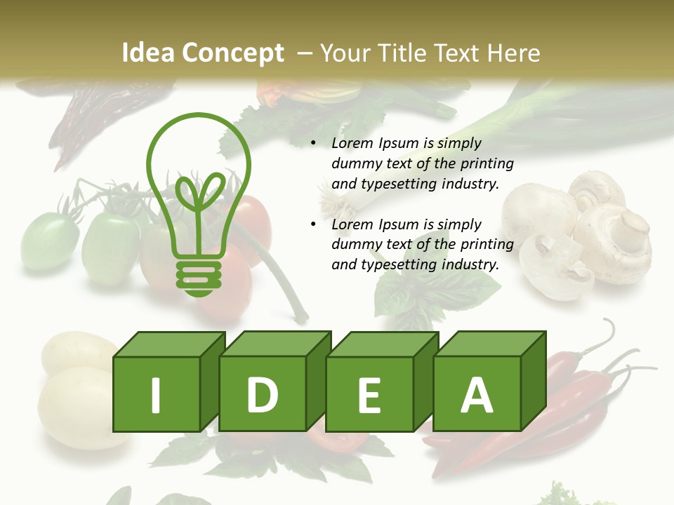 Sprig Work Path Button PowerPoint Template