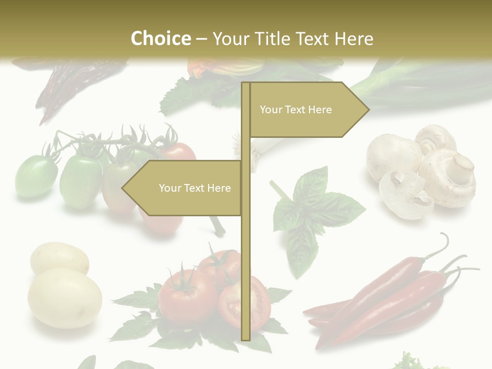 Sprig Work Path Button PowerPoint Template