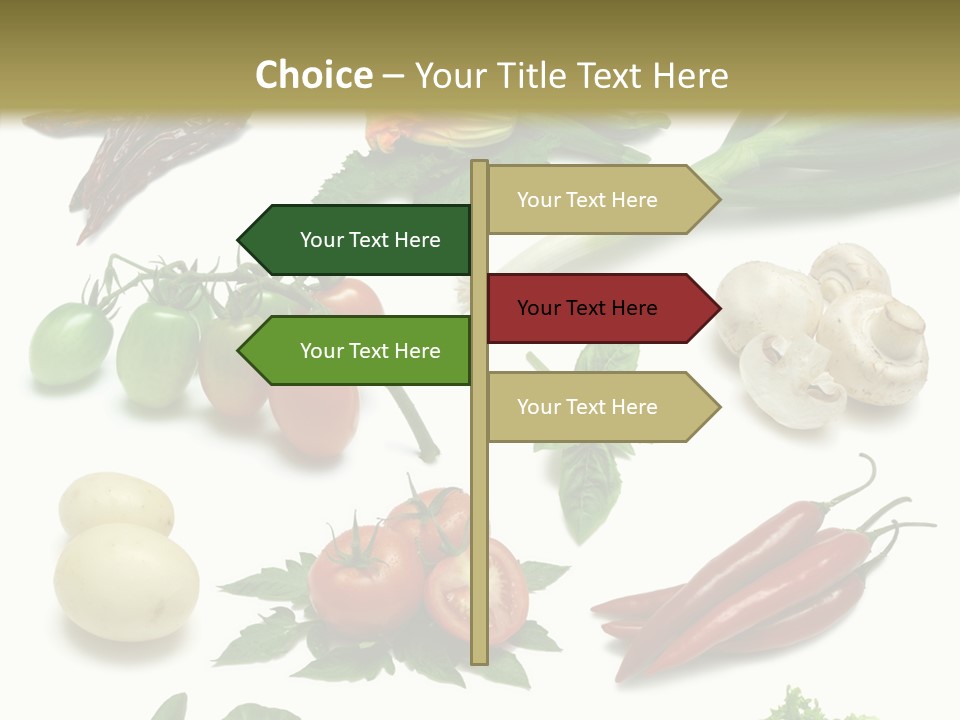 Sprig Work Path Button PowerPoint Template