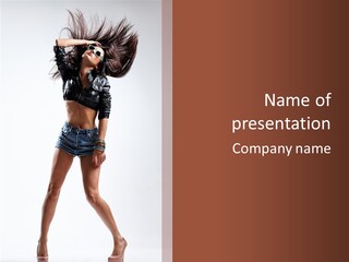 Woman Pretty Figure PowerPoint Template