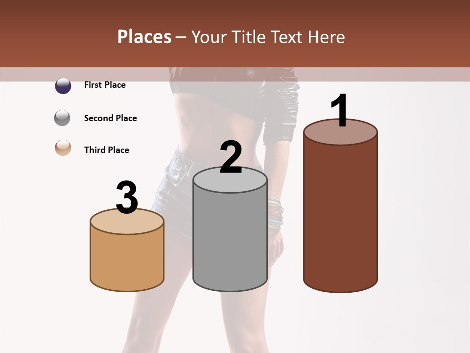 Woman Pretty Figure PowerPoint Template
