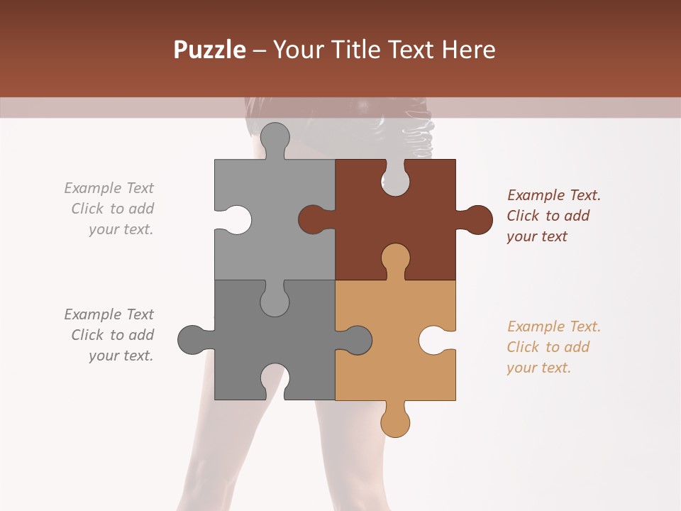 Woman Pretty Figure PowerPoint Template