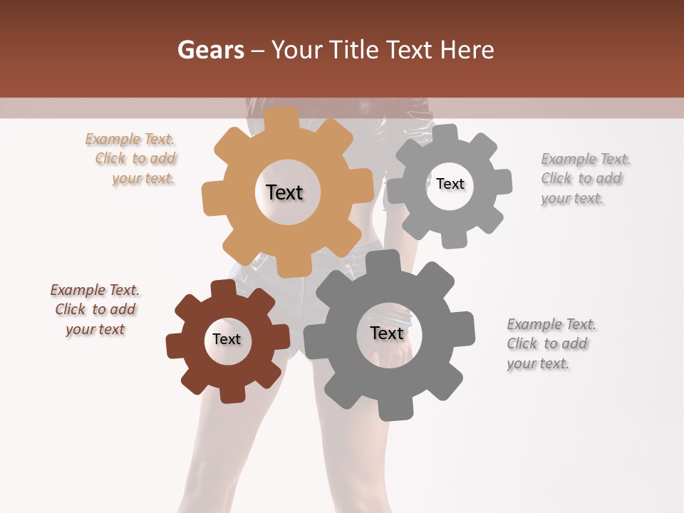 Woman Pretty Figure PowerPoint Template